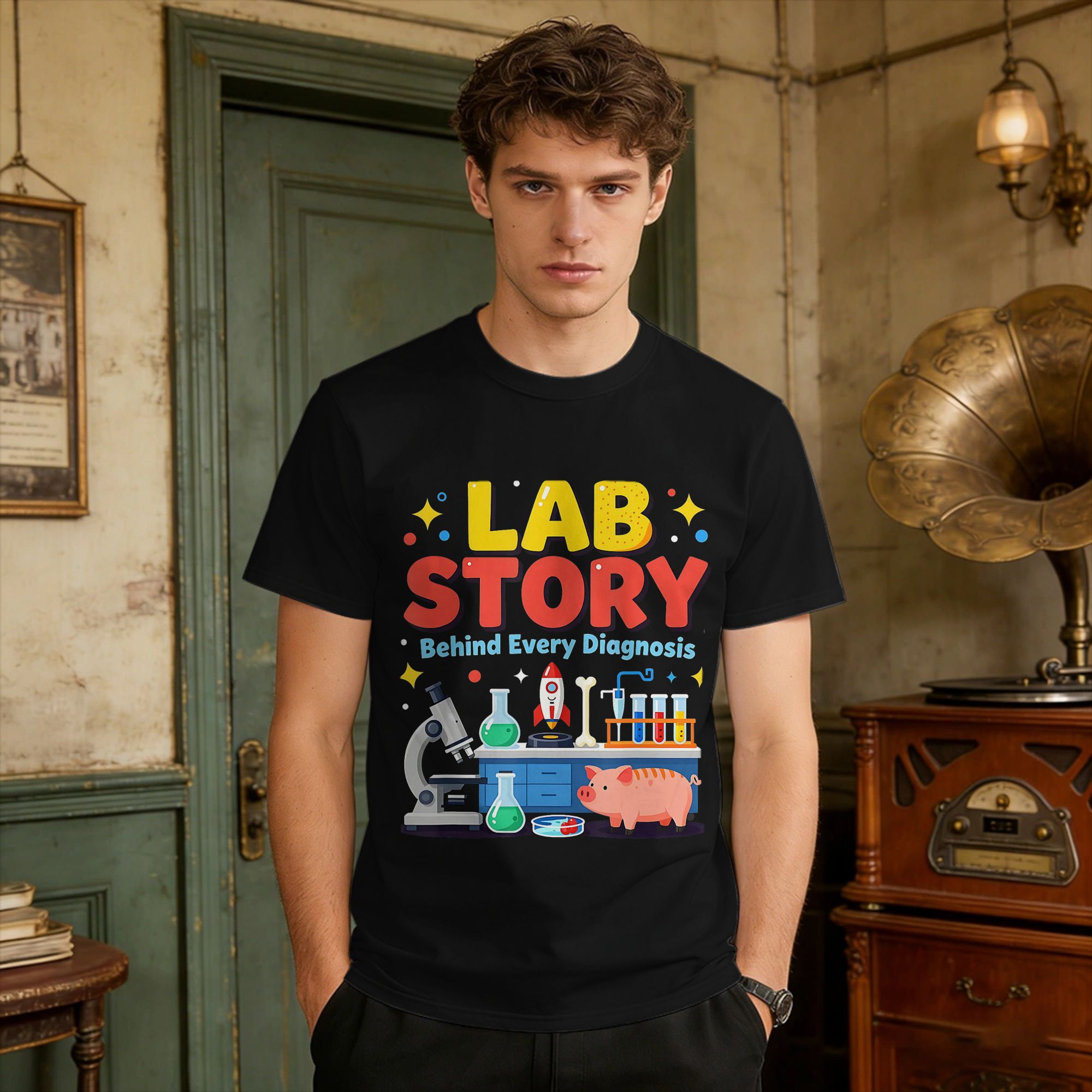 Medical Lab Technician - T-shirt da uomo per tecnici di