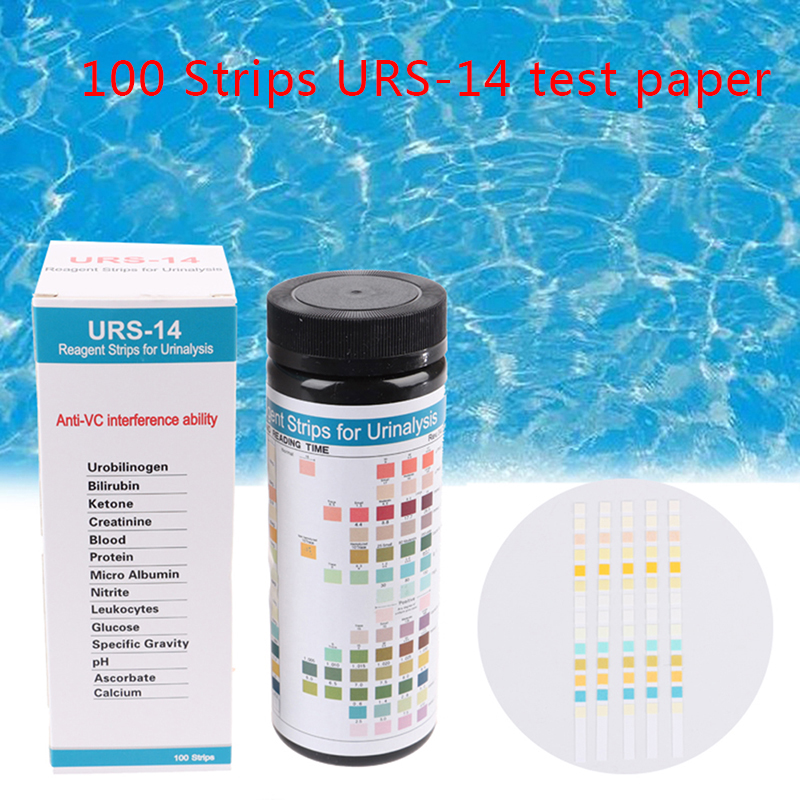 Urinalysis Reagent Strip - URS-14 100 strisce di reagente per